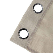 2 pcs 52"x108" Faux Linen Curtains with Chrome Grommets