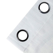 2 pcs 52"x108" Faux Linen Curtains with Chrome Grommets