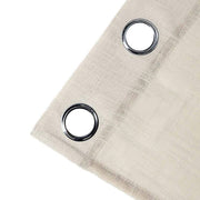 2 pcs 52"x108" Faux Linen Curtains with Chrome Grommets