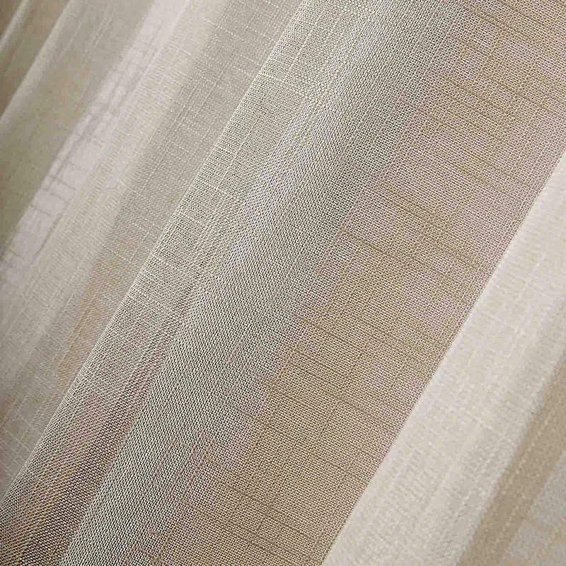 2 pcs 52"x108" Faux Linen Curtains with Chrome Grommets