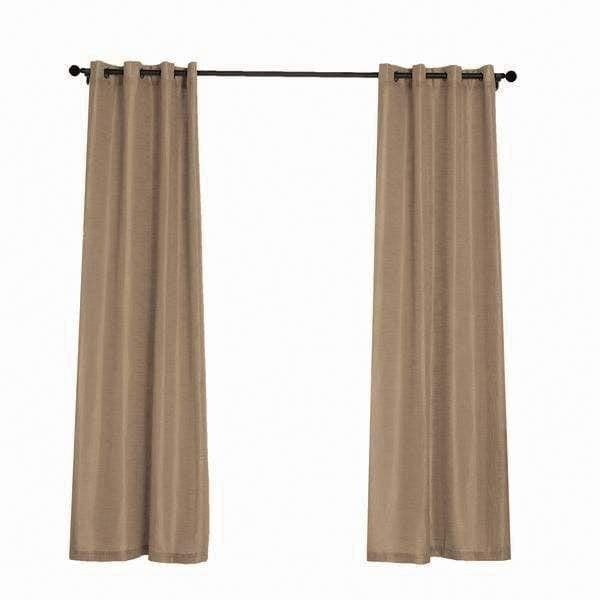 2 pcs 52"x108" Faux Linen Curtains with Chrome Grommets CUR_PANJUTE02_52108_063