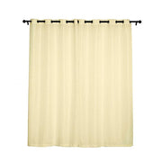 2 pcs 52"x108" Faux Linen Curtains with Chrome Grommets CUR_PANJUTE02_52108_IVR