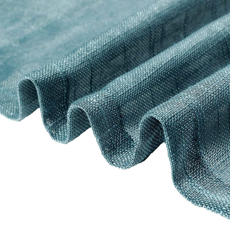 2 pcs 52"x64" Faux Linen Curtains with Chrome Grommets