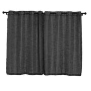 2 pcs 52"x64" Faux Linen Curtains with Chrome Grommets