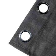 2 pcs 52"x64" Faux Linen Curtains with Chrome Grommets