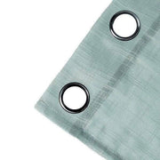 2 pcs 52"x64" Faux Linen Curtains with Chrome Grommets