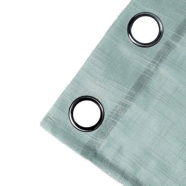 2 pcs 52"x64" Faux Linen Curtains with Chrome Grommets