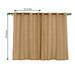 2 pcs 52"x64" Faux Linen Curtains with Chrome Grommets