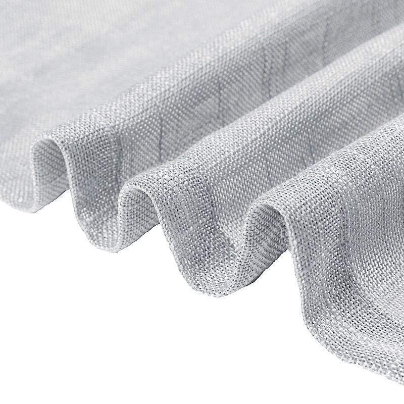 2 pcs 52"x64" Faux Linen Curtains with Chrome Grommets