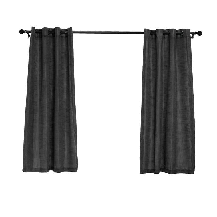 2 pcs 52"x64" Faux Linen Curtains with Chrome Grommets CUR_PANJUTE02_5264_044