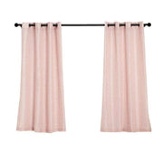 2 pcs 52"x64" Faux Linen Curtains with Chrome Grommets CUR_PANJUTE02_5264_046