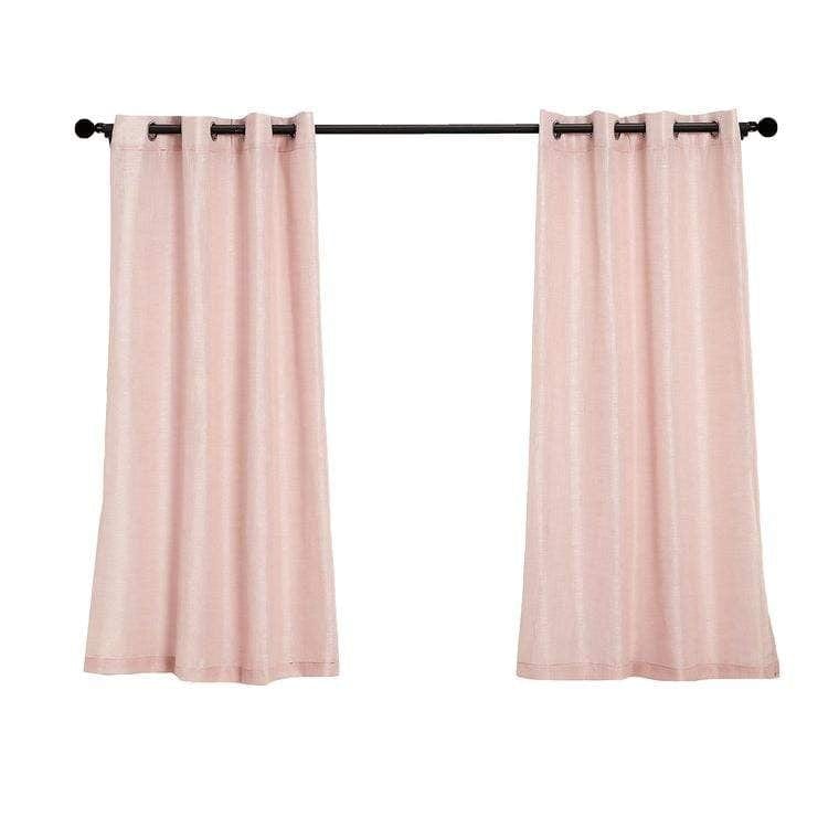 2 pcs 52"x64" Faux Linen Curtains with Chrome Grommets CUR_PANJUTE02_5264_046