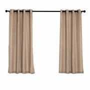 2 pcs 52"x64" Faux Linen Curtains with Chrome Grommets CUR_PANJUTE02_5264_063