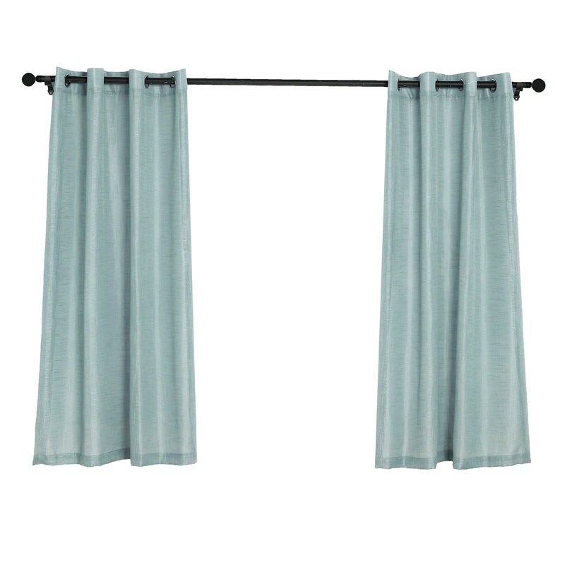 2 pcs 52"x64" Faux Linen Curtains with Chrome Grommets CUR_PANJUTE02_5264_086