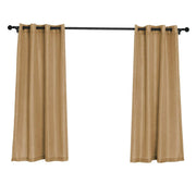2 pcs 52"x64" Faux Linen Curtains with Chrome Grommets CUR_PANJUTE02_5264_NAT