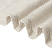 2 pcs 52"x84" Faux Linen Curtains with Chrome Grommets