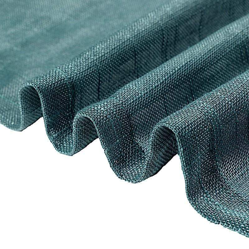 2 pcs 52"x84" Faux Linen Curtains with Chrome Grommets