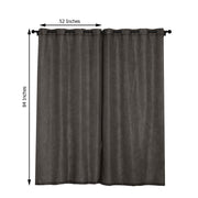 2 pcs 52"x84" Faux Linen Curtains with Chrome Grommets