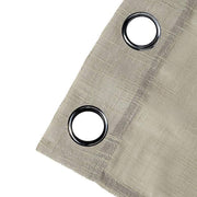 2 pcs 52"x84" Faux Linen Curtains with Chrome Grommets