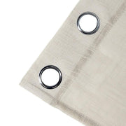 2 pcs 52"x84" Faux Linen Curtains with Chrome Grommets