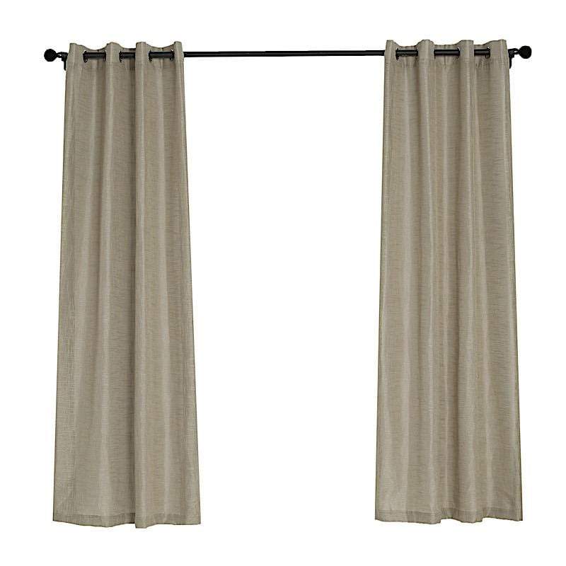 2 pcs 52"x84" Faux Linen Curtains with Chrome Grommets CUR_PANJUTE02_5284_063