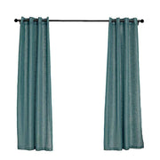 2 pcs 52"x84" Faux Linen Curtains with Chrome Grommets CUR_PANJUTE02_5284_BLUE
