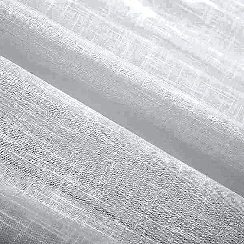 2 pcs 52"x96" Faux Linen Curtains with Chrome Grommets