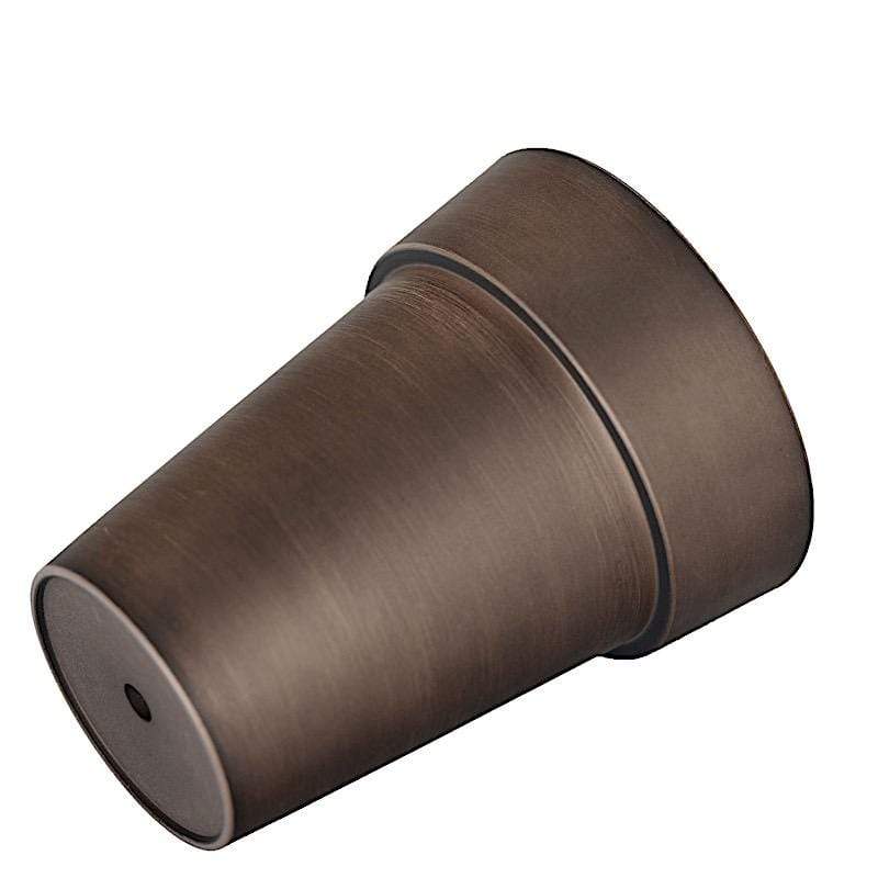 2 pcs 6" tall Metallic Round Plastic Flower Plant Pots