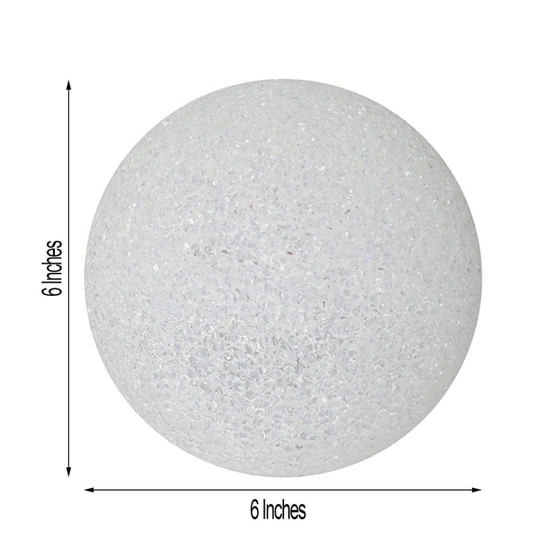 2 pcs 6" wide LED Orbs Battery Operated Ball Lights - Assorted LED_BALL11_6
