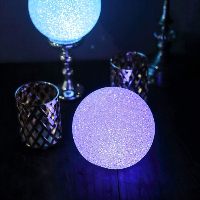 2 pcs 6" wide LED Orbs Battery Operated Ball Lights - Assorted LED_BALL11_6