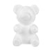 2 pcs 7" tall 3D Bear Styrofoam Craft DIY Arts Party Decoration - White FOAM_CRAF_BEAR01_S
