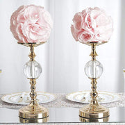 2 pcs 7" wide Silk Roses Kissing Balls