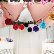 2 pcs 7" wide Silk Roses Kissing Balls