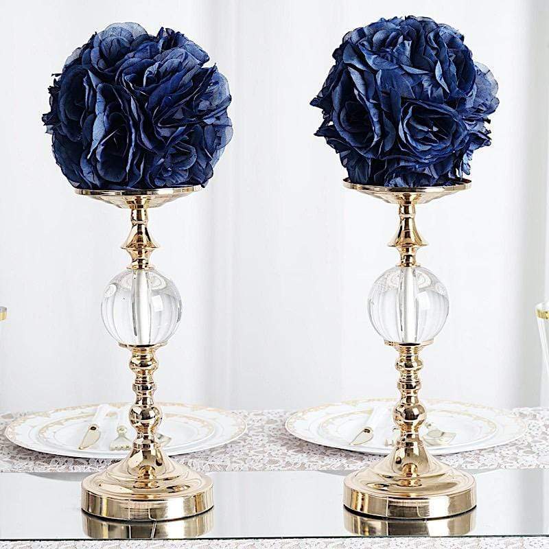 2 pcs 7" wide Silk Roses Kissing Balls