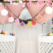 2 pcs 7" wide Silk Roses Kissing Balls