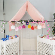 2 pcs 7" wide Silk Roses Kissing Balls