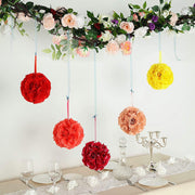 2 pcs 7" wide Silk Roses Kissing Balls