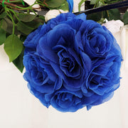 2 pcs 7" wide Silk Roses Kissing Balls