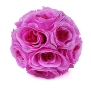 2 pcs 7" wide Silk Roses Kissing Balls ARTI_BALL_RS01_7_LAV