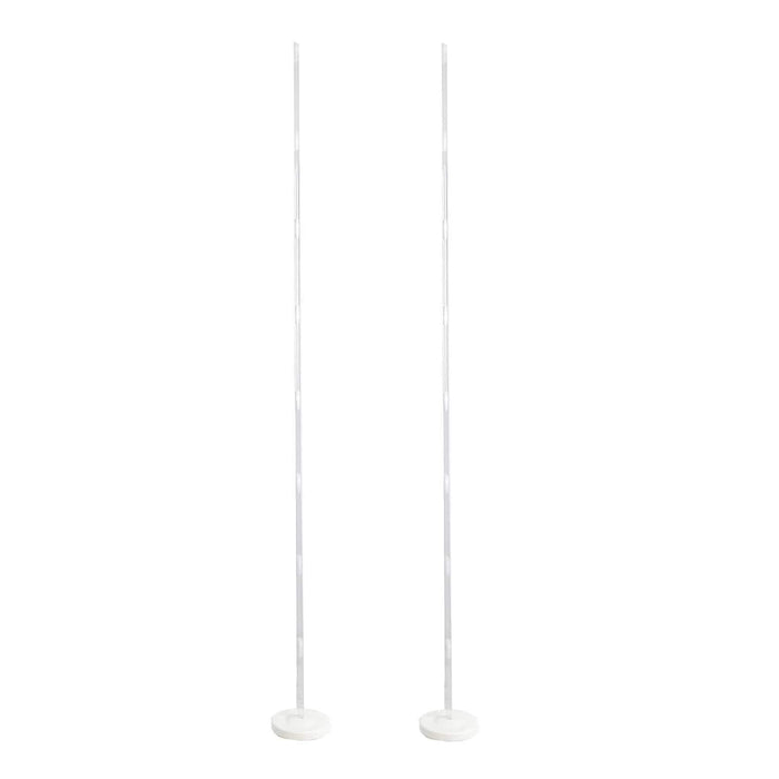 2 pcs 8 ft Balloon Columns Stand Kit Set - White BLOON_STAND06_8