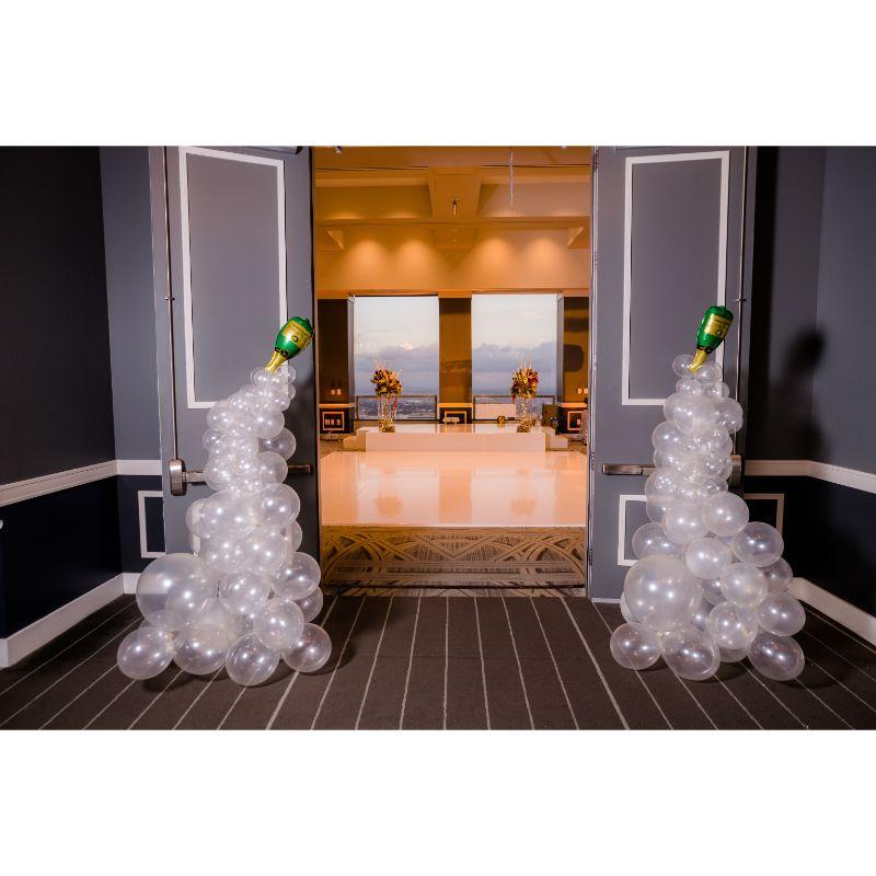 2 pcs 8 ft Balloon Columns Stand Kit Set - White BLOON_STAND06_8