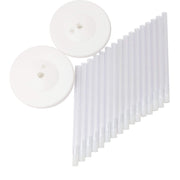 2 pcs 8 ft Balloon Columns Stand Kit Set - White BLOON_STAND06_8