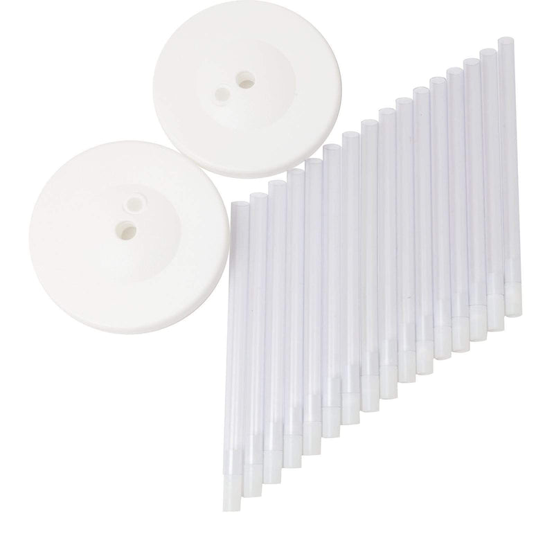2 pcs 8 ft Balloon Columns Stand Kit Set - White BLOON_STAND06_8
