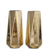 2 pcs 8" tall Mercury Glass Geometric Vases - Gold VASE_A58_8_GOLD