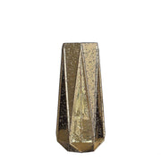 2 pcs 8" tall Mercury Glass Geometric Vases - Gold VASE_A58_8_GOLD