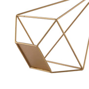 2 pcs 9.5" tall Geometric Candle Holders Metal Lanterns