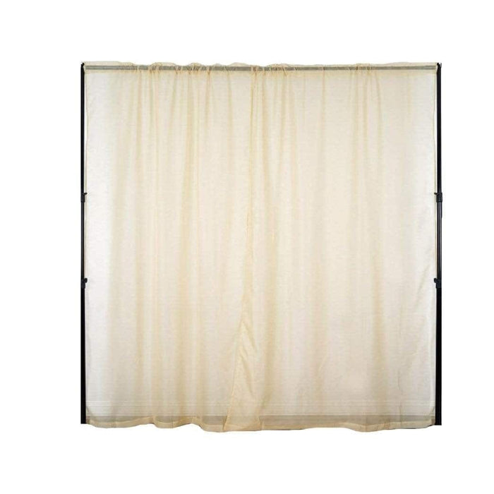 2 pcs 9 feet Sheer Organza Backdrops Curtains Drapes Panels CUR_PANORGZ04_52108_CHMP