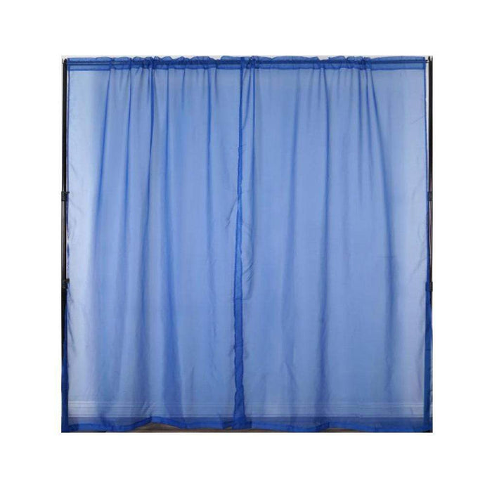 2 pcs 9 feet Sheer Organza Backdrops Curtains Drapes Panels CUR_PANORGZ04_52108_ROY