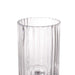 2 pcs 9" tall Ribbed Pedestal Glass Vases Centerpieces - Clear VASE_A33_9