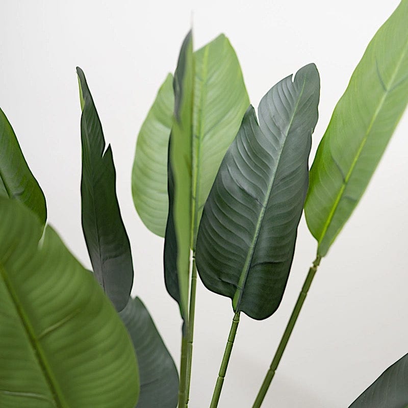 2 pcs Bird of Paradise Potted Artificial Plants - Green